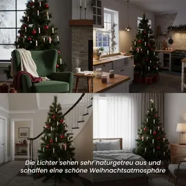 Best Season Kerzenlichterkette LED 17 m Weiß