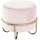 Haku-Möbel Hocker MDF und Metall 43 x 40 x 43 cm Gold/Creme