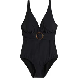 bonprix Badeanzug Damen Schwarz 38