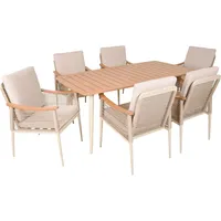 Garden Pleasure Tulum Set 7-tlg. Beige