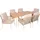 Garden Pleasure Tulum Set 7-tlg. Beige