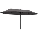 Outsunny Marktschirm 460 x 270 cm grau
