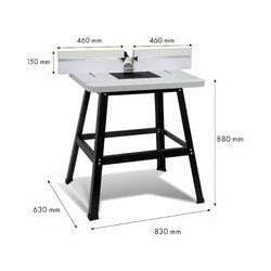 Oberfräsentisch Frästisch für Oberfräse und Tischfräse (810 x 610 mm Arbeitstisch, 880 mm