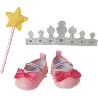 Heless 4301 - Ballerinas, Glitzerkrone und Zauberstab Gr. 30-34 cm