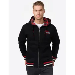 Lonsdale Herren Kapuzensweatjacke mit Reißverschluss normale Passform LANCASTER