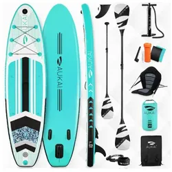 Stand Up Paddle Board "AUKAI Pro" mit Kajak-Sitz türkis