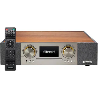 Albrecht DR 1000 All-in-One Soundsystem braun/silber