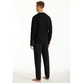 SCHIESSER uncover by SCHIESSER Herren Schlafanzug lang, schwarz, 50