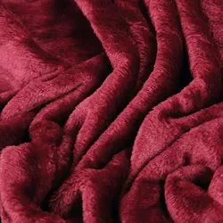 Bestlivings Kuscheldecke Wohndecke "Celina" - hochwertige Flauschige Decke, 80 x 120 cm - Aubergine