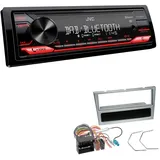 JVC KD-X282DBT Autoradio Bluetooth DAB+ für Opel Corsa C 2004-2006 matt chrom