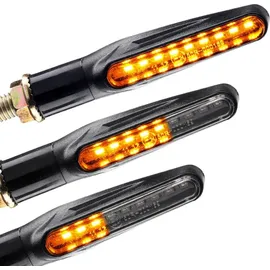 OEM Lauflicht Blinker Motorrad LED KP6 E-Prüfzeichen 2 Stück