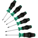 WERA 1335/1350/1355/6 Schraubendrehersatz Kraftform Comfort, 6-teilig,