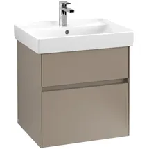 Villeroy & Boch V&B Waschtischunterschrank Collaro 55,4x54,6x44,4cm, WT mittig, taupe