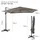 Costway Ampelschirm Ø 300 cm Grau