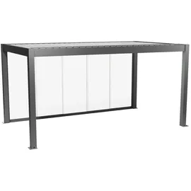 Biohort Glasschiebewand 5 m quarzgrau