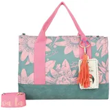 Fritzi aus Preußen Fritzi x Frida Kahlo Limited Bloom Schultertasche Textil Petrol