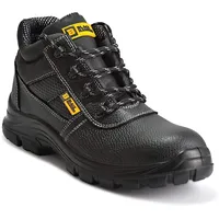 Black Hammer Sicherheitsstiefel Herren Wasserdicht S3 SRC Stahlkappe Arbeitsschuhe Knöchelhoch Leder Sicherheitsschuhe Schwarz Leicht 1007 (42 EU)