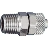 Riegler Gerade Einschraubverschraubung, R 1/8 a., für Schlauch 4/2