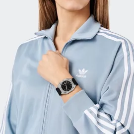 adidas Uni Uhr CITY TECH THIN Silikon schwarz AOFH24002 - Schwarz