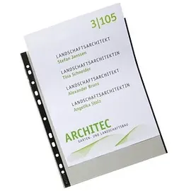 Herlitz Prospekthüllen DIN A4 glasklar glatt 0,07 mm,