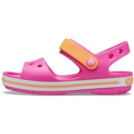 Crocs Crocband Sandal Kids 12856 Electric Pink/Cantaloupe, Größe: 33.5