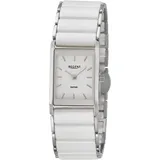 REGENT Damen-Armbanduhr Edelstahl/Keramik Weiß