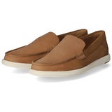 CLARKS Bratton Loafer Dark Tan Nubuck, 42 EU