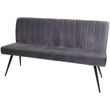 berlinlodge Sitzbank Dunkelgrau 160 x 90 x 60 cm