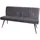 berlinlodge Sitzbank Dunkelgrau 160 x 90 x 60 cm