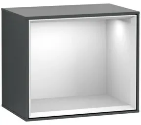 V&B Regalmodul Wandbeleuchtung Finion 41,8x35,6x27cm, Reg wh. m, md bl. m Lac