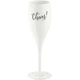 Koziol Cheers Champagnerglas, mit Schriftzug Cheers