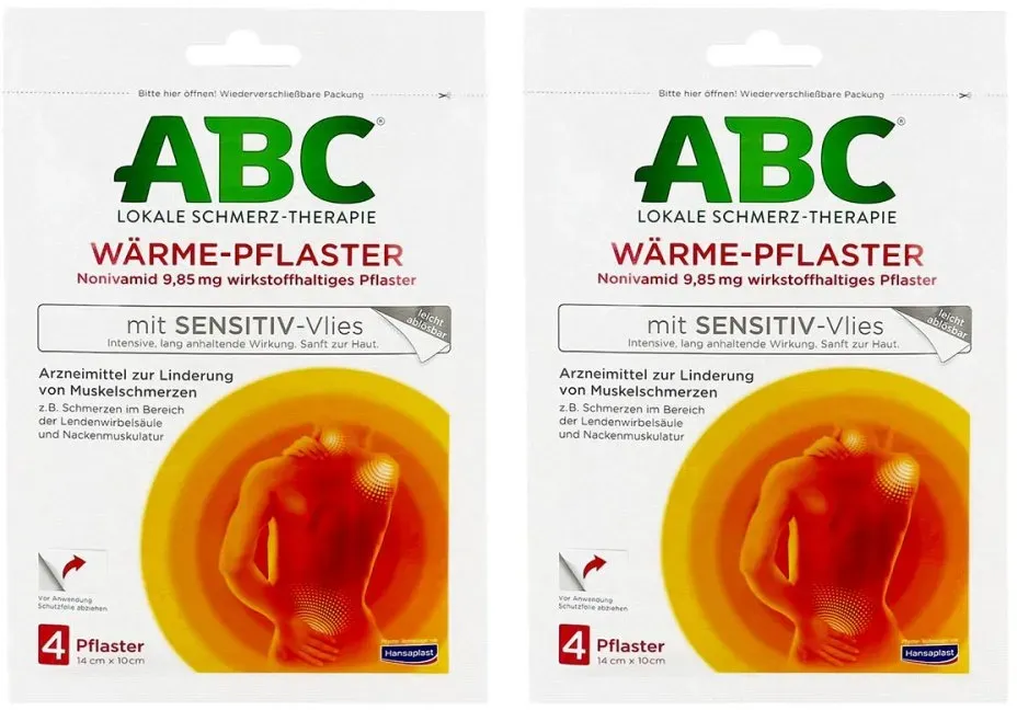 ABC Wärme-Pflaster mit Sensitive-Vlies 9,85mg Hansaplast med
