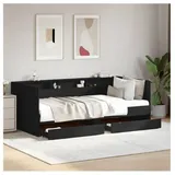 vidaXL 3280840 Sofa Sofabett Schwarz 100x200 cm