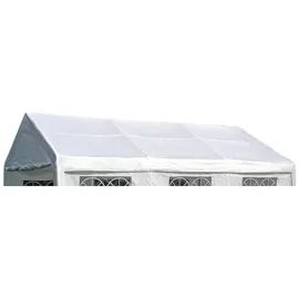 DEGAMO Ersatzdach / Dachplane für Zelt 4x6 Meter, PE weiss 180g/m2, incl. Spanngummis
