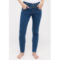 ANGELS Slim-fit-Jeans Skinny Button blau