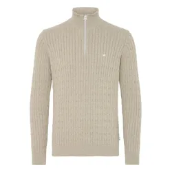 Troyer KRONSTADT "Troyer KSCall half zip", Herren, Gr. XXL, beige (sand mix), Obermaterial: 100% Baumwolle CO., Pullover Troyer