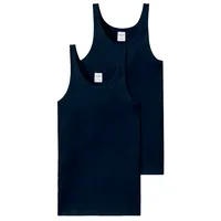 SCHIESSER Unterhemd 2er Pack in Blau | Gr.: 3XL