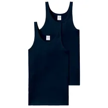 SCHIESSER Unterhemd 2er Pack in Blau | Gr.: 3XL