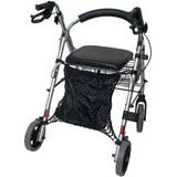 Sundo-Homecare Einkaufsnetz Rollatornetz mit Innenfutter schwarz