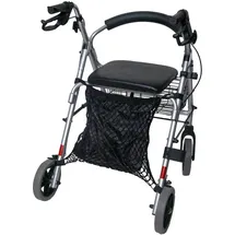 Sundo-Homecare Einkaufsnetz Rollatornetz mit Innenfutter schwarz
