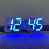 Weiß-blaues Licht, Digitale Led-wanduhr Mit Einstellbarer Helligkeit