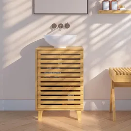 [en.casa] Waschbeckenunterschrank Iveland 40 x 60 x 30 cm Beige