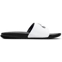 NIKE Herren Freizeitschuhe Herren Sandalen Benassi Just Do It, Größe 41 in Schwarz WHITE/BLACK-BLACK 100