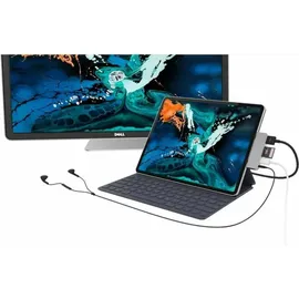 Hyper Drive 4-in-1 USB-C Hub iPad Pro Grau