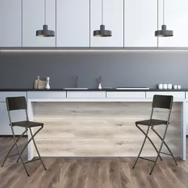Relaxdays Barhocker klappbar 44 x 115 x 63 cm Schwarz