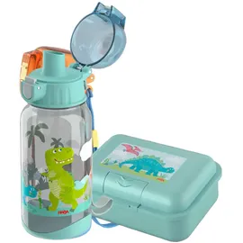 HABA Geschirr-Set Trinkflasche & Brotdose im Doppelpack in Dino | Gr.: onesize