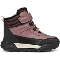 Geox J TREKKYUP Girl B AB Snow Boot, DK Rose, 35 EU