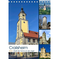 CALVENDO Wandkalender Crailsheim - Stadt der Türme an der Jagst (Tischka 14.8 cm x 1 cm x 21.0 cm