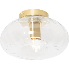 QAZQA - Art-Deco-Deckenleuchte Gold mit Glas - Ayesha