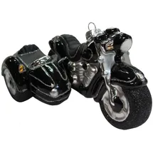Krebs Glas Lauscha Weihnachtsornament Motorrad 1-tlg. 8cm